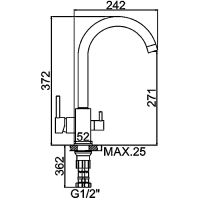 Товар: Смеситель для кухни Ledeme 4255-3L Хром - фото 7 Смеситель для кухни Ledeme 4255-3L Хром — фото 7, Смесители для кухни
