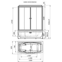 Товар: Душевой бокс Radomir Элис 168x85 L 1-04-6-1-0-0940 без гидромассажа - фото 2 Душевой бокс Radomir Элис 168x85 L 1-04-6-1-0-0940 без гидромассажа — фото 2, Душевые боксы
