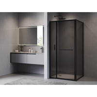 Душевой уголок 120*90*200 RGW LE-45-B Прямоуг./Чёрный/Тонированное(серое)/6 мм (Easy) — фото 1, Прямоугольные душевые уголки