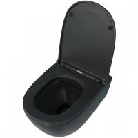 Унитаз Maretti Elena EA10PBM61-560 подвесной Черный с сиденьем Микролифт — фото 4, Подвесные унитазы