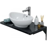 Столешница под раковину СанТа 80 900146 Млечный путь — фото 5, Раковины