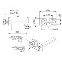 Товар: Смеситель для раковины Remer Absolute AU15PLDO Золото - фото 2 Смеситель для раковины Remer Absolute AU15PLDO Золото — фото 2, Смесители для раковины