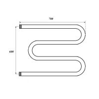 Товар: Водяной полотенцесушитель Point М-образный PN37667 600x700 Хром - фото 3 Водяной полотенцесушитель Point М-образный PN37667 600x700 Хром — фото 3, Водяные полотенцесушители