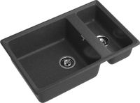 GRANFEST Мойка LEVEL 760K 1,5-чаши 760*500 графит арт.GF- — фото 1, Кухонные мойки