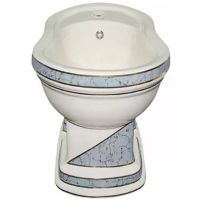 Биде Creavit Klasik KL500.000I0 Белое с декором — фото 1, Биде напольные