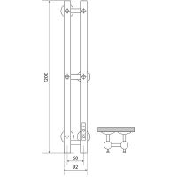 Электрический полотенцесушитель Melodia della vita Blues Electro 120х09 П2 MTRBLE12009 Хром — фото 2, Электрические полотенцесушители