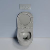 Унитаз Ceramicanova Modena Rimless CN6063MH подвесной Антрацит матовый с сиденьем Микролифт — фото 16, Подвесные унитазы