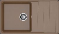 GRANFEST Мойка LEVEL 860L 1-чаша+крыло 860*500мм терракот арт.GF- — фото 2, Кухонные мойки
