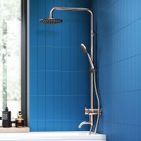 Душевая система Dorff Logic D0703000SS Нержавеющая сталь — фото 2, Душевые стойки