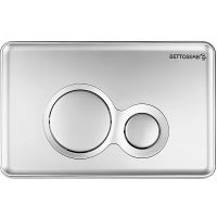Клавиша смыва Bettoserb Sava Fix Slim Morava 40006462 Хром матовый — фото 1, Кнопки смыва