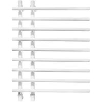 Водяной полотенцесушитель Energy Rose 800x600 EWTR0ROSE08060R903M Белый матовый — фото 1, Водяные полотенцесушители