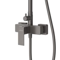 Душевая стойка со смесителем CEZARES SLIDER-CD-GM — фото 3, Душевые системы