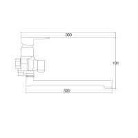 Смеситель для ванны Ростовская Мануфактура Сантехники PL6CH-006E универсальный Хром — фото 2, Для душа и ванны