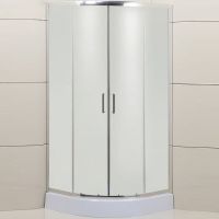 Душевой уголок BelBagno Uno 90х90 UNO-195-R-2-90-P-Cr профиль Хром стекло рифленое — фото 1, Душевые уголки