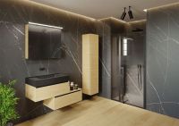 Товар: Душевая дверь Riho Lucid GD104 130 G005006121 (GD113B000) профиль Черный стекло прозрачное - фото 2 Душевая дверь Riho Lucid GD104 130 G005006121 (GD113B000) профиль Черный стекло прозрачное — фото 2, Душевые двери в нишу