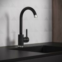 Смеситель для кухни Aringa Вико AR02018BL Черный — фото 2, Смесители для кухни