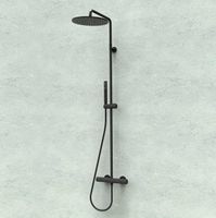 Душевая система Bossini Cosmo L10092.073 Черная матовая — фото 5, Душевые стойки