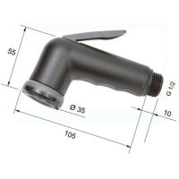 Товар: Гигиенический душ Remer 332ORNE Черный матовый - фото 2 Гигиенический душ Remer 332ORNE Черный матовый — фото 2, Гигиенические души