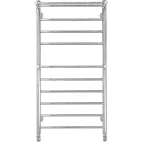 Водяной полотенцесушитель Domoterm Медея сп2 П10 500x1000 с двумя полками Хром — фото 1, Водяные полотенцесушители