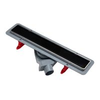 Душевой лоток POINT Деметра стекло черное 450 арт PN50445GLB — фото 1, Душевые лотки