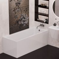 Акриловая ванна Corpa Nera Davinci 150x70 CN05001WH без гидромассажа — фото 4, Акриловые ванны