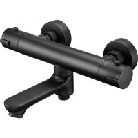 Смеситель для ванны Swedbe Mercury 9045B с термостатом Черный матовый — фото 1, Смеситель для ванны