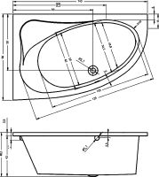Товар: Акриловая ванна Riho Lyra 140x90 B019001005 (BA6500500000000) R без гидромассажа - фото 6 Акриловая ванна Riho Lyra 140x90 B019001005 (BA6500500000000) R без гидромассажа — фото 6, Ванны