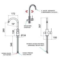 Товар: Смеситель для кухни Remer Minimal N792DW Хром - фото 3 Смеситель для кухни Remer Minimal N792DW Хром — фото 3, Смесители для кухни