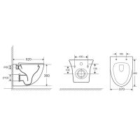 Унитаз Bond F05-10 подвесной Белый с сиденьем Микролифт — фото 12, Подвесные унитазы