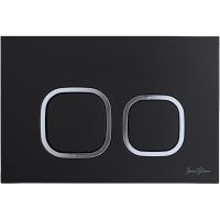 Клавиша смыва Iberica Blanca Esti-Q IB.B083.002.000 Черная матовая — фото 1, Кнопки смыва