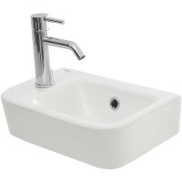 Раковина AQUAme 38 L AQM5006L Белая глянцевая — фото 4, Раковины