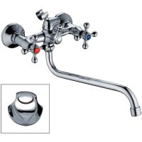 Смеситель для ванны Ledeme H26 2126L универсальный Хром — фото 1, Смеситель для ванны