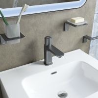 Смеситель для раковины Iddis Slide Графит арт-SLIGMBTi01 — фото 4, Смесители для раковины