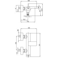 Товар: Смеситель для ванны E.C.A. Purity 102102477HEX Хром - фото 2 Смеситель для ванны E.C.A. Purity 102102477HEX Хром — фото 2, Смеситель для ванны