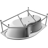 Акриловая ванна Relisan Sofi 160x100 L Гл000024565 без гидромассажа — фото 2, Акриловые ванны