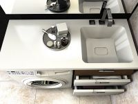 Раковина Madera Kamilla 110 R 4627173210034 с местом под стиральную машину Белая — фото 5, Раковины встраиваемые сверху