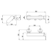 Смеситель для душа AQUAme Monza AQM6313CR Хром — фото 3, Смеситель для душа
