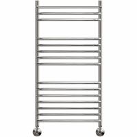 Водяной полотенцесушитель Point Альфа PN05150SP П14 500x1000 с полкой Хром — фото 1, Водяные полотенцесушители