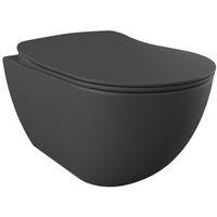 Товар: Унитаз Creavit Free FE322-11BM00E-0000 подвесной Базальт без сиденья - фото 1 Унитаз Creavit Free FE322-11BM00E-0000 подвесной Базальт без сиденья — фото 1, Подвесные унитазы