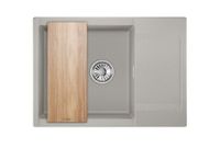 Granula-ES-7003, БАЗАЛЬТ, кухонная мойка, кварц, ESTETICA — фото 3, Кухонные мойки