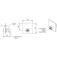 Товар: Смеситель для душа Remer Qubica Thermo QT30KBNO с термостатом Черный матовый - фото 2 Смеситель для душа Remer Qubica Thermo QT30KBNO с термостатом Черный матовый — фото 2, Смеситель для душа