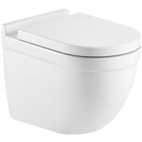 Унитаз AQUAme AQM2010 подвесной Белый глянец с сиденьем Микролифт — фото 1, Подвесные унитазы