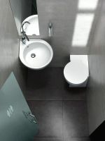 Раковина Hatria You and Me 46 R Y0H701 угловая Белая — фото 5, Раковины