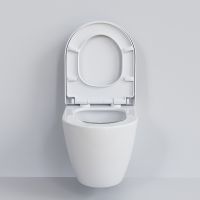 Унитаз Ambassador Queen 113T20001R-112T20001 подвесной Белый глянцевый с сиденьем Микролифт — фото 6, Подвесные унитазы