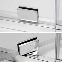 Berkel 48P02 Душевой уголок — фото 6, Шторки для ванной распашные