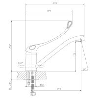 Смеситель для кухни Rossinka Y35-25 Хром — фото 2, Смесители для кухни