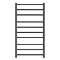 Полотенцесушитель электрический Point Аврора PN10850B П10 500x1000 диммер справа, черный — фото 1, Электрические полотенцесушители