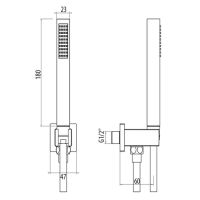 Товар: Душевой гарнитур Gattoni Programma Doccia KTQ01/PDC0 Хром - фото 2 Душевой гарнитур Gattoni Programma Doccia KTQ01/PDC0 Хром — фото 2, Душевые гарнитуры