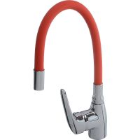 Смеситель для кухни Melodia della vita Ostessa MDV40615Red Хром Красный — фото 3, Смесители для кухни