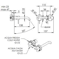 Товар: Смеситель для раковины Remer X-Style X15PDO Золото - фото 2 Смеситель для раковины Remer X-Style X15PDO Золото — фото 2, Смесители для раковины